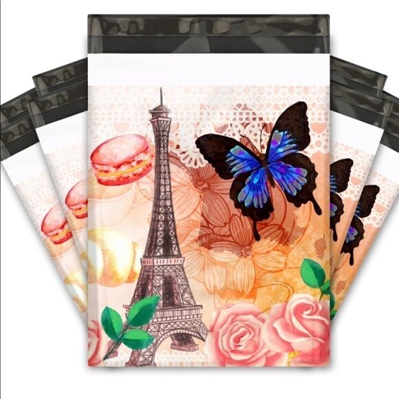 Poly Mailers MIX Paris 6x9 10x13 14x17 35pcs 35 stickers - Picture 1 of 16